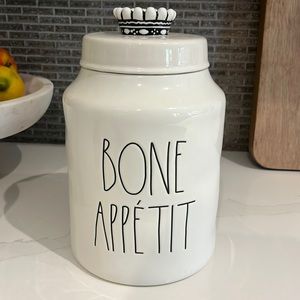 Rae Dunn Bone Appetite Dog Food Canister